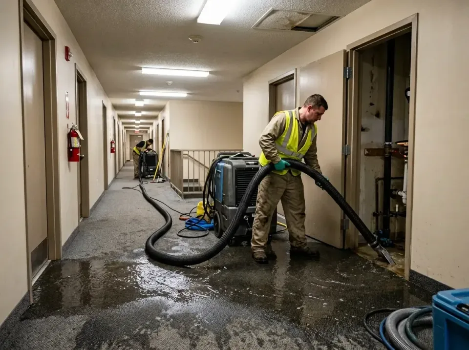 multi-unit-apartment-hallway-f-005 — frequently asked questions, Emergency Burst Pipe Water Extraction & Removal in Orange P…